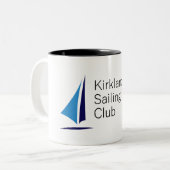 Tasse 2 Couleurs Logo du club de voile de Kirkland (Devant gauche)