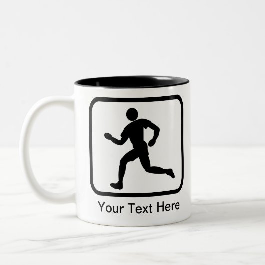 Tasse 2 Couleurs Logo du coureur personnalisable (Gauche)
