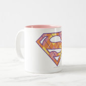 Tasse 2 Couleurs Logo du Jacquard Supergirl (Devant gauche)
