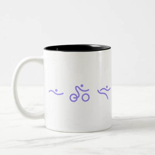 Tasse 2 Couleurs Logo du triathlon (Gauche)
