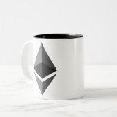 Tasse 2 Couleurs Logo Ethereum ETH Crypto Blockchain (Devant gauche)