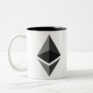 Tasse 2 Couleurs Logo Ethereum ETH Crypto Blockchain