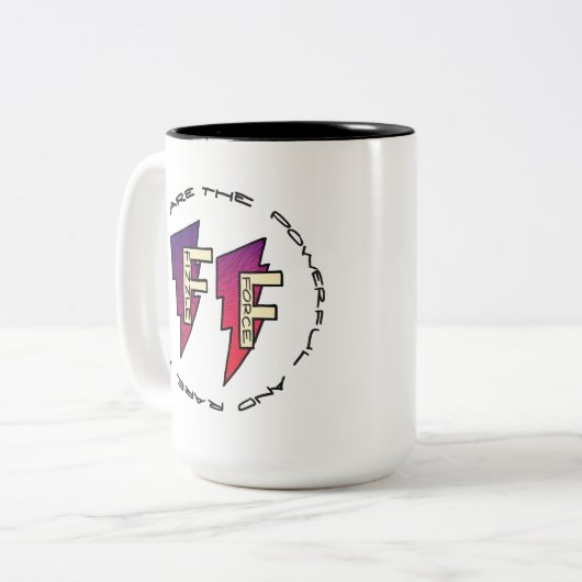 Tasse 2 Couleurs Logo Fizzle Force (Devant gauche)