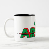 Tasse 2 Couleurs Logo Flèche verte 2 (Gauche)