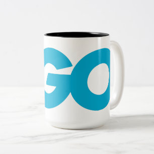 Tasse 2 Couleurs Logo Golang (Go Programming Language)