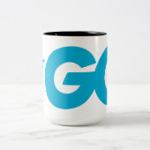 Tasse 2 Couleurs Logo Golang (Go Programming Language) (Centre)