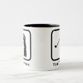 Tasse 2 Couleurs Logo Golfer personnalisable (Centre)