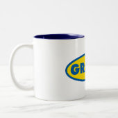 Tasse 2 Couleurs Logo jaune Gravel Cycling (Gauche)