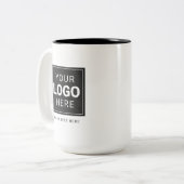 Tasse 2 Couleurs Logo Marque (Devant gauche)