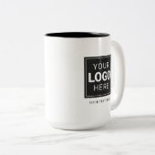 Tasse 2 Couleurs Logo Marque (Devant droit)
