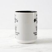 Tasse 2 Couleurs Logo noir du pub McAnally (Centre)