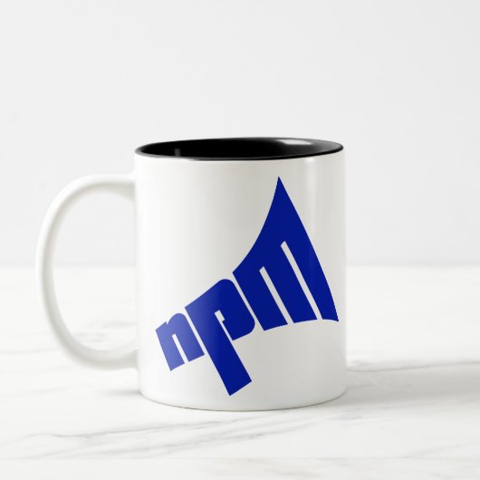 Tasse 2 Couleurs Logo NPM (Gauche)