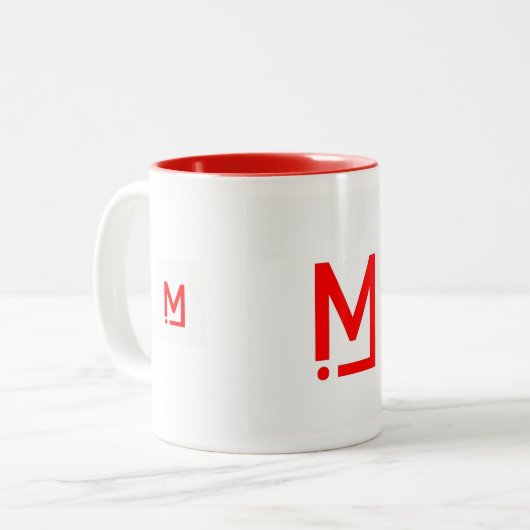 Tasse 2 Couleurs Logo officiel international de Munshi par Knowbyte (Devant gauche)