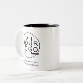 Tasse 2 Couleurs Logo Professionnel Promotionnel Entreprise (Devant gauche)