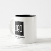 Tasse 2 Couleurs Logo promotionnel personnalisé (Devant gauche)