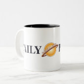 Tasse 2 Couleurs Logo quotidien de la planète (Devant gauche)