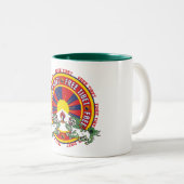 Tasse 2 Couleurs Logo rond libre du Thibet (Devant droit)