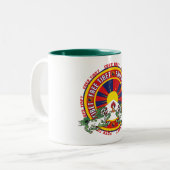 Tasse 2 Couleurs Logo rond libre du Thibet (Devant gauche)