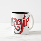 Tasse 2 Couleurs Logo rouge Supergirl (Devant droit)