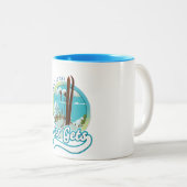 Tasse 2 Couleurs Logo ski Les Gets France (Devant droit)
