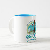 Tasse 2 Couleurs Logo ski Les Gets France (Devant gauche)