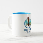 Tasse 2 Couleurs Logo ski Nevis Range Écosse (Devant gauche)
