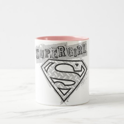 Tasse 2 Couleurs Logo Supergirl 1 (Centre)