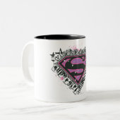 Tasse 2 Couleurs Logo Supergirl Pins (Devant gauche)