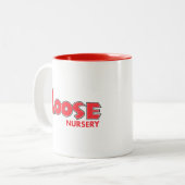 Tasse 2 Couleurs Logo traditionnel de crèche lâche (Devant gauche)