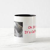 Tasse 2 Couleurs L'OH SHIH TZU il est temps de café (Centre)