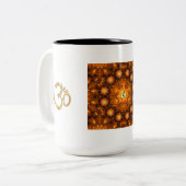 Tasse 2 Couleurs L'OM d'or Namaste (Devant gauche)