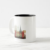 Tasse 2 Couleurs London skyline poster (Devant gauche)