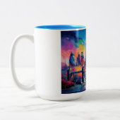 Tasse 2 Couleurs London The Big Smoke Skyline (Gauche)