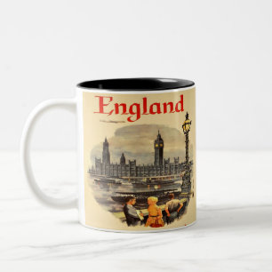 Tasse 2 Couleurs Londres Angleterre Style Vintage Big Ben