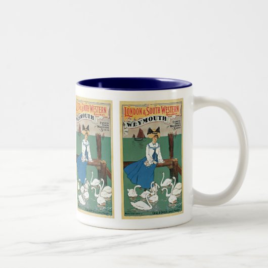 Tasse 2 Couleurs Londres et Sud-Ouest ~ Weymouth (Droit)