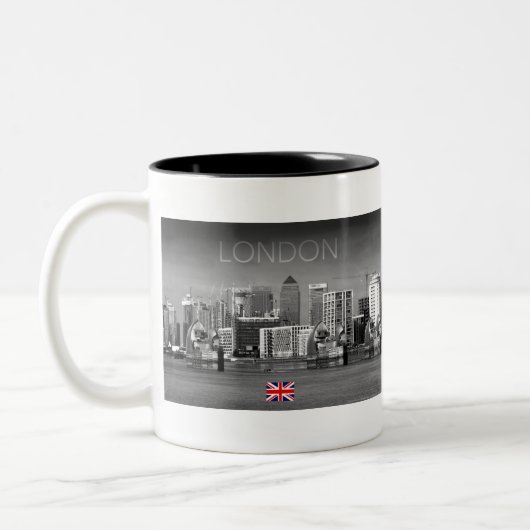 Tasse 2 Couleurs Londres Skyline (Gauche)
