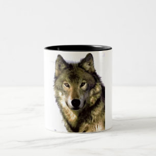 Tasse 2 Couleurs Lone Grey Wolf Look - Motivation du leadership