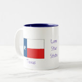 Tasse 2 Couleurs Lone Star State-Texas (Devant gauche)