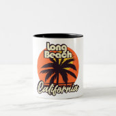 Tasse 2 Couleurs Long Beach California (Centre)