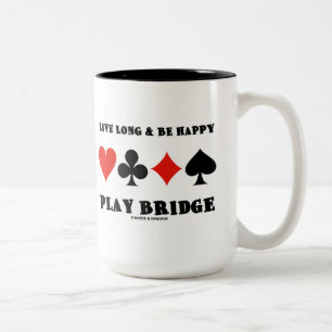 Tasse 2 Couleurs Long vivant et soit pont heureux de jeu (quatre