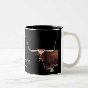 Tasse 2 Couleurs LonghornCoffeeMug-personnaliser