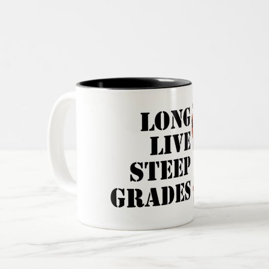Tasse 2 Couleurs Longue Vie Raide Grades Cyclisme (Devant gauche)