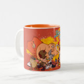Tasse 2 Couleurs Looney Tunes Show Cast & Logo (Devant gauche)