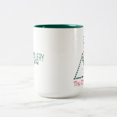 Tasse 2 Couleurs L'or des Tasse-Imbéciles de grenier de Noël, (Centre)