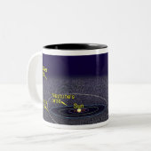 Tasse 2 Couleurs L'orbite de l'objet binaire Kuiper Belt (Devant gauche)