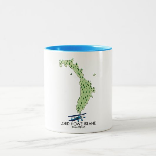 Tasse 2 Couleurs Lord Howe Island Tasman Sea (Centre)