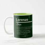 Tasse 2 Couleurs Lorenzo Personalized Name (Gauche)