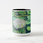 Tasse 2 Couleurs Lotus blanc et nénuphars (Centre)