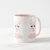 Tasse 2 Couleurs Lotus Flower & Llama Queen (Devant droit)