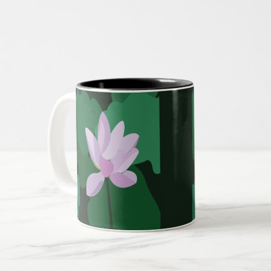 Tasse 2 Couleurs Lotus rose (Devant gauche)